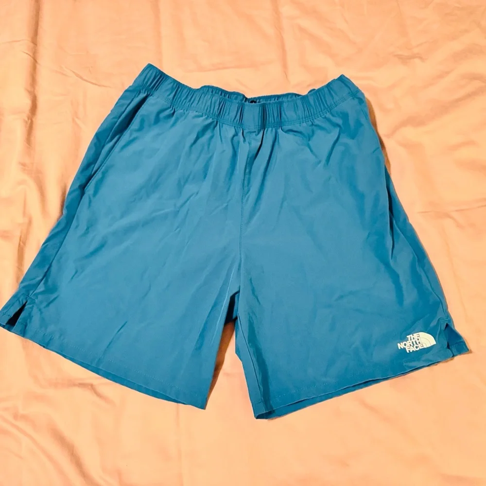 THE NORTH FACE Teal Blue Active Shorts Swim Trunks Swimsuit